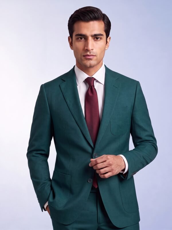 Dark Teal (Turquise) Suit Fabrics By NOBILITY 5800-48