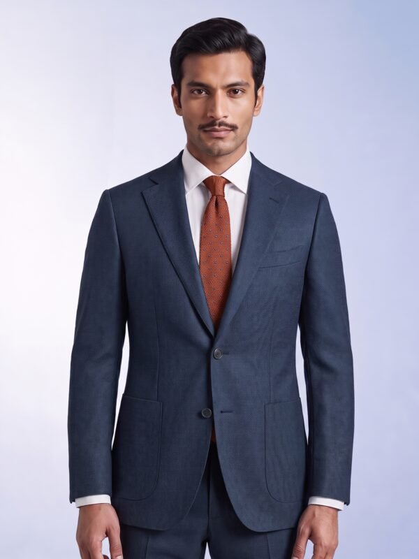 Navy Blue Suit Fabrics By NOBILITY 5800-12