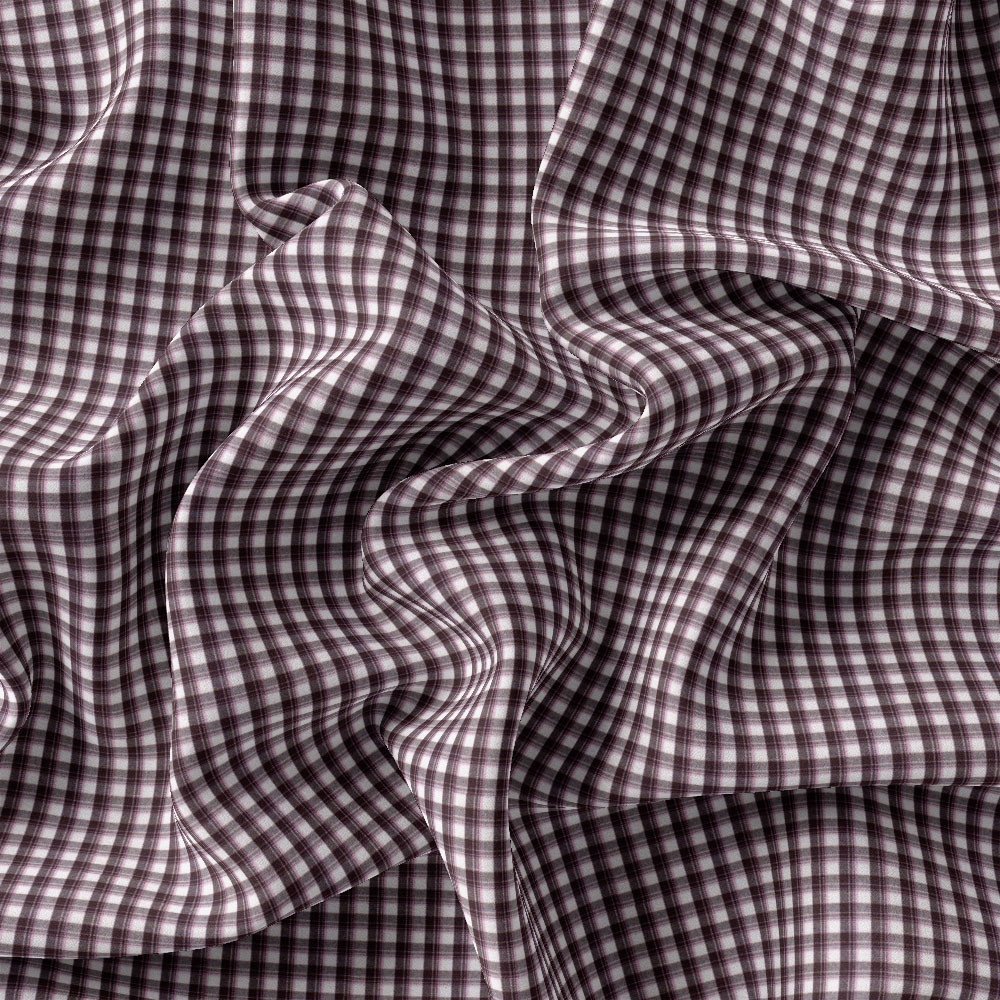 Dark Maroon & White Check Shirt Cloth 999-261 - Image 4