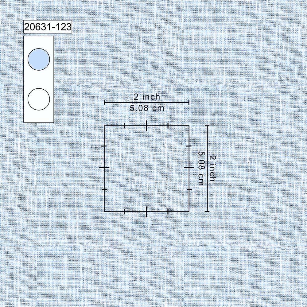 Sky Blue Self Design Crispy Irish Linen By PRONTO LINO 20631-123 - Image 2