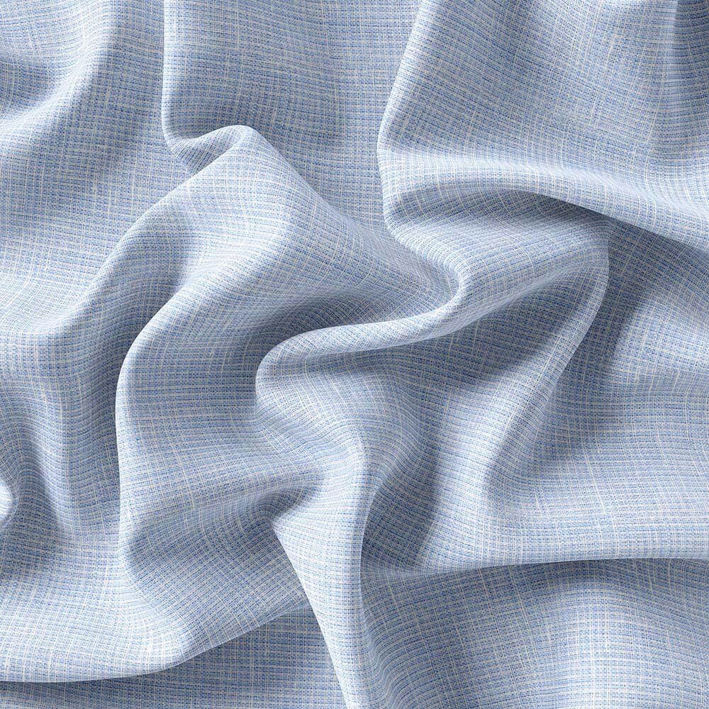 Sky Blue Self Design Crispy Irish Linen By PRONTO LINO 20631-123 - Image 4
