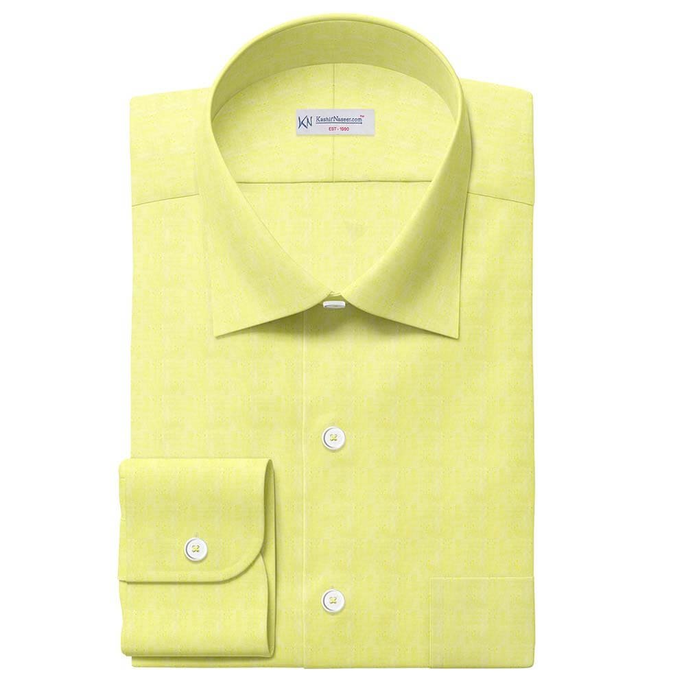Light Yellow Self Design Crispy Irish Linen By PTONTO LINO 20631-129