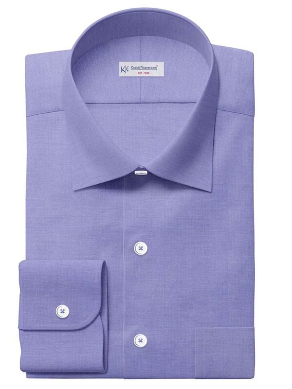 Purplish Sky Blue Plain Crispy Irish Linen By PTONTO LINO 20631-144