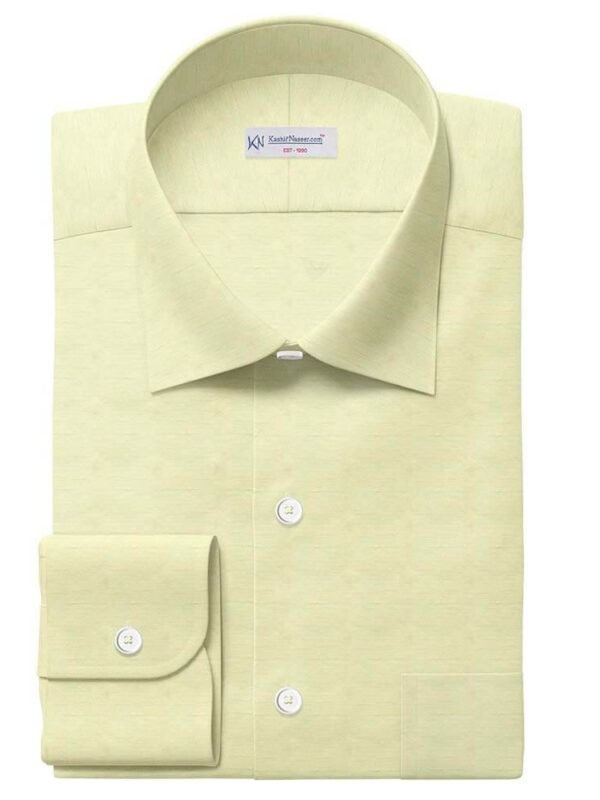 Yellow Plain Crispy Irish Linen By PTONTO LINO 20631-145