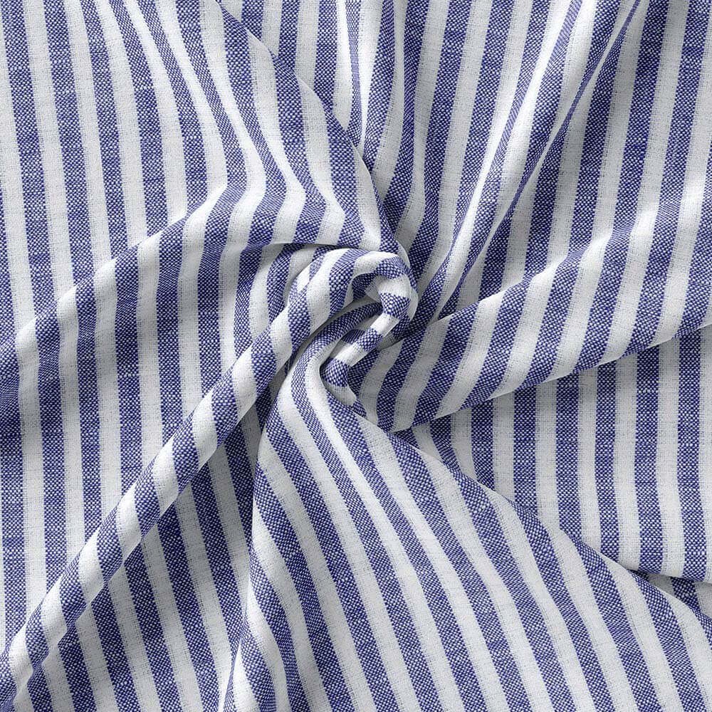 Blue & White Strips Irish Linen By PTONTO LINO 20631-43 - Image 3