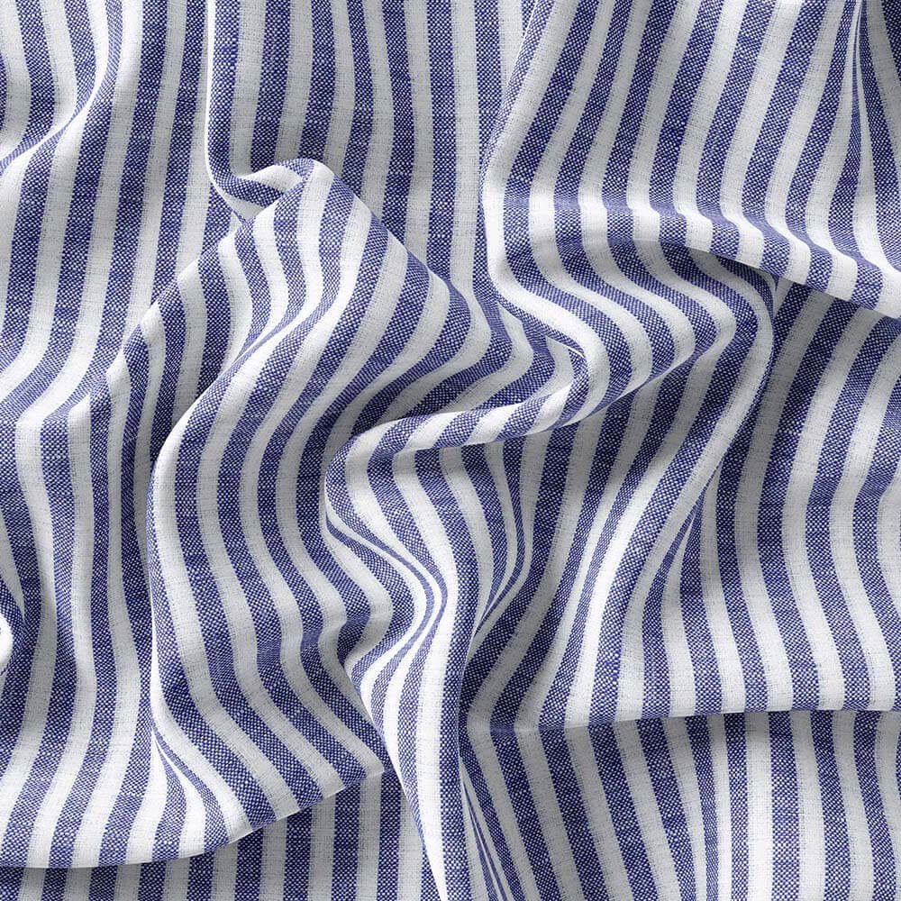 Blue & White Strips Irish Linen By PTONTO LINO 20631-43 - Image 4