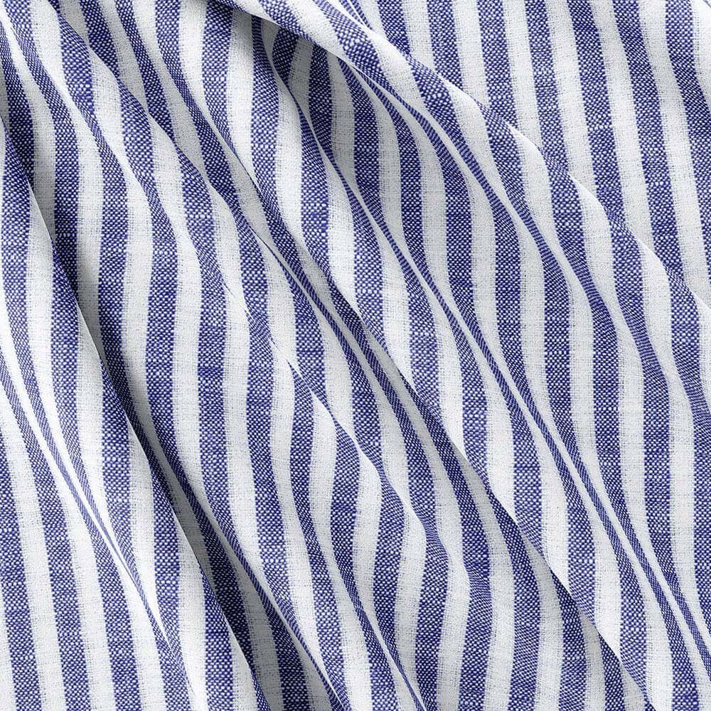 Blue & White Strips Irish Linen By PTONTO LINO 20631-43 - Image 5
