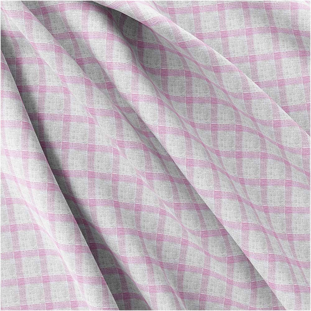 Purple Check Crispy Irish Linen By PTONTO LINO 20631-58 - Image 3