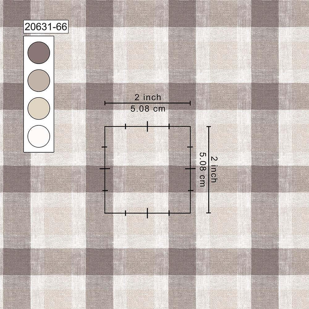Brown White & Skin Irish Linen By PTONTO LINO 20631-66 - Image 2