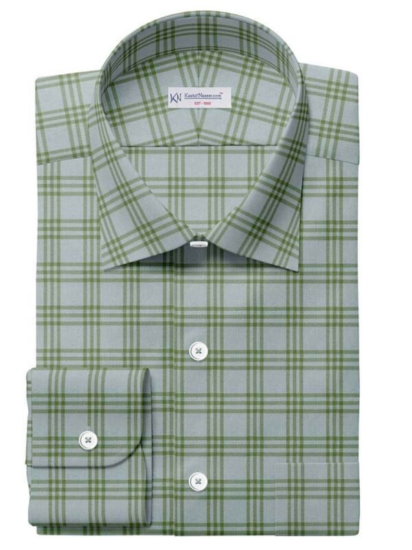 Green Casual Check Shirt 222-52