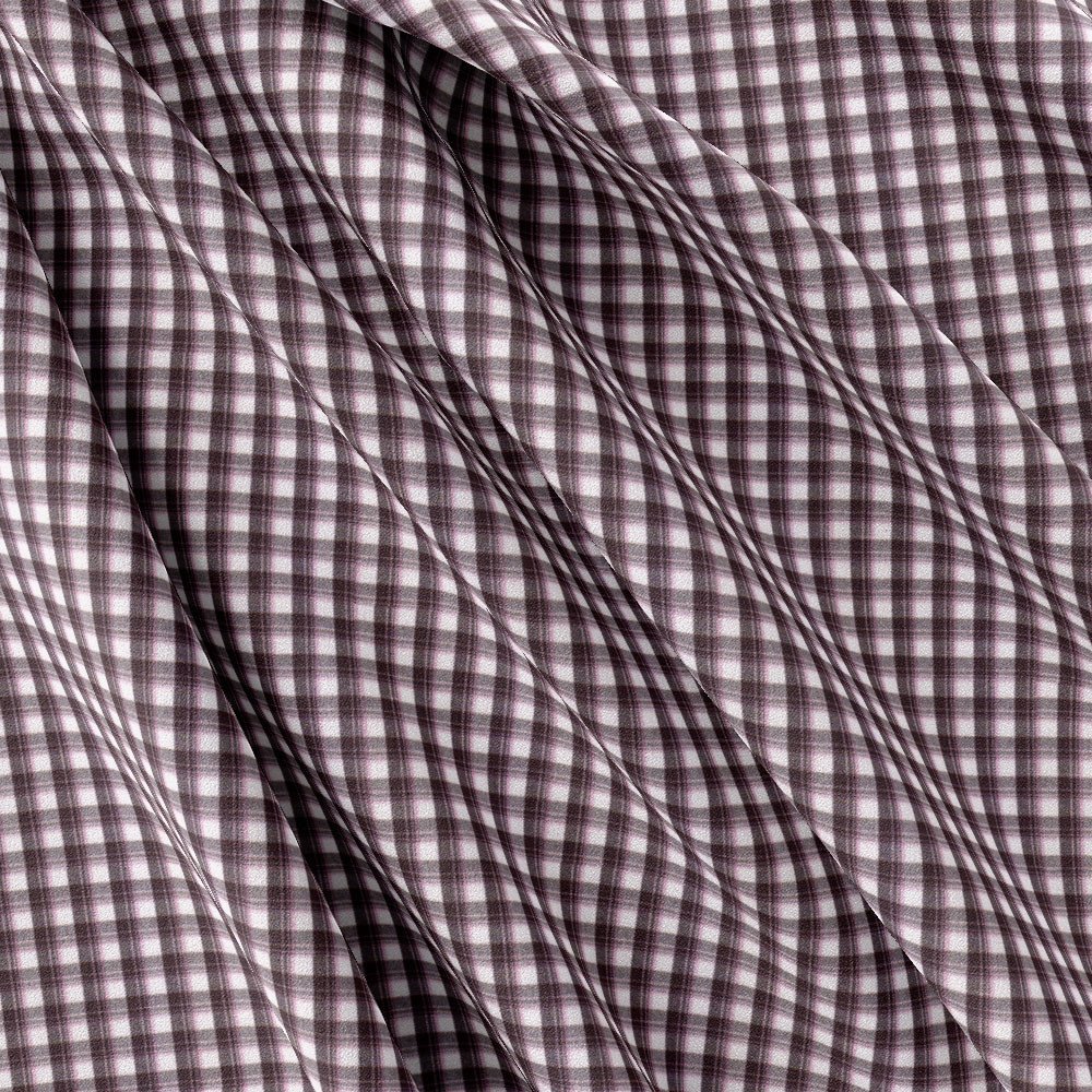 Dark Maroon & White Check Shirt Cloth 999-261 - Image 3