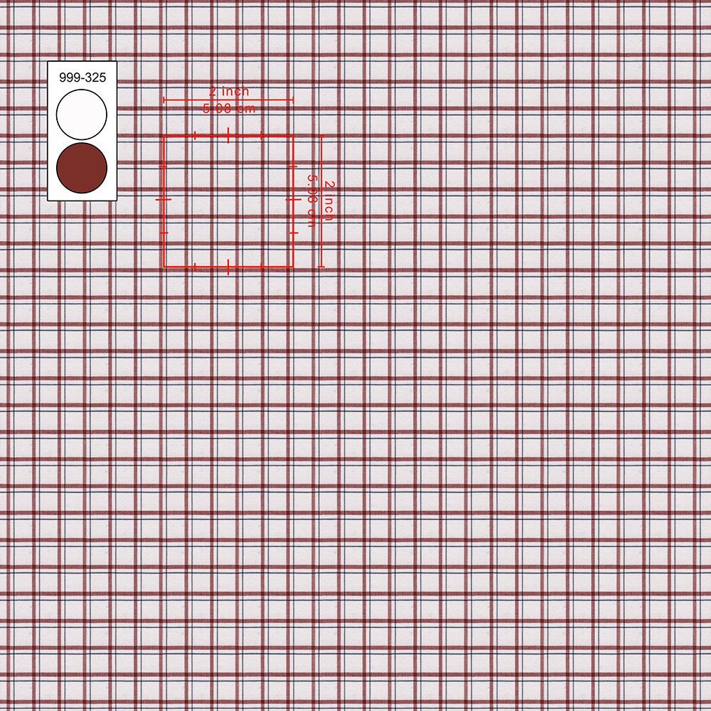 Maroon Check Shirt Cloth 999-325 - Image 2