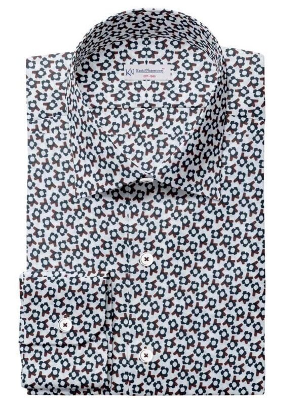 White Black & Maroon Printed 333-148