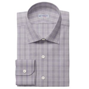 Grey & Purple Check Shirt Cloth 888-238