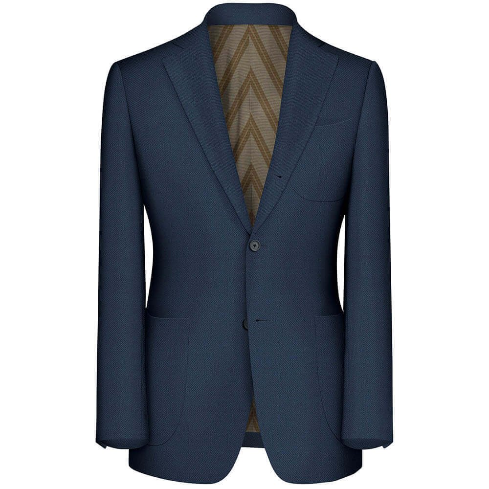 Navy Blue Suit Fabrics By NOBILITY