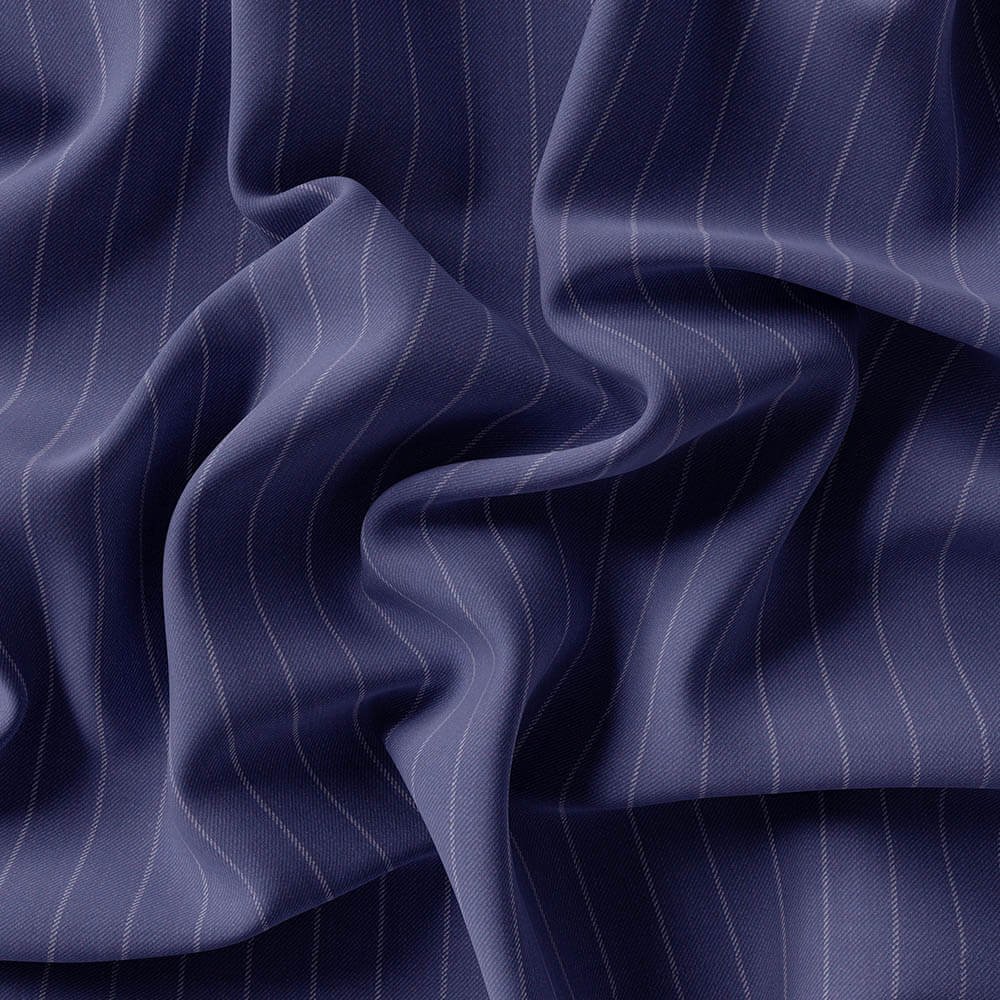 Blue & Pink Strips Merino Wool Suit Fabrics By LUICIANO 59915-1 - Image 3
