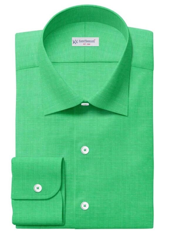 Green Self Dobby Shirt 666-14