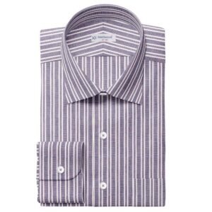 Blue & White Fashion Strips Shirt Fabric 666-234