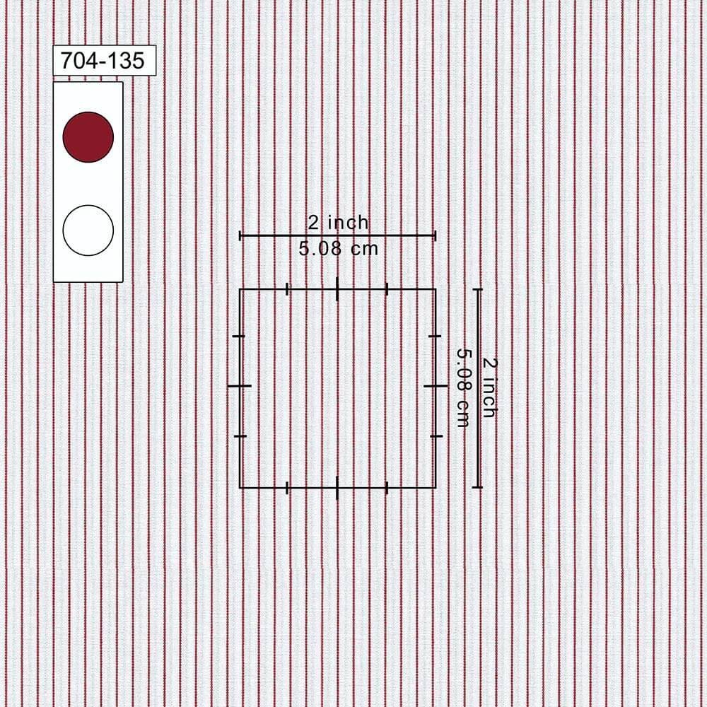 Maroon Narrow Strips Shirt Fabric - Image 2