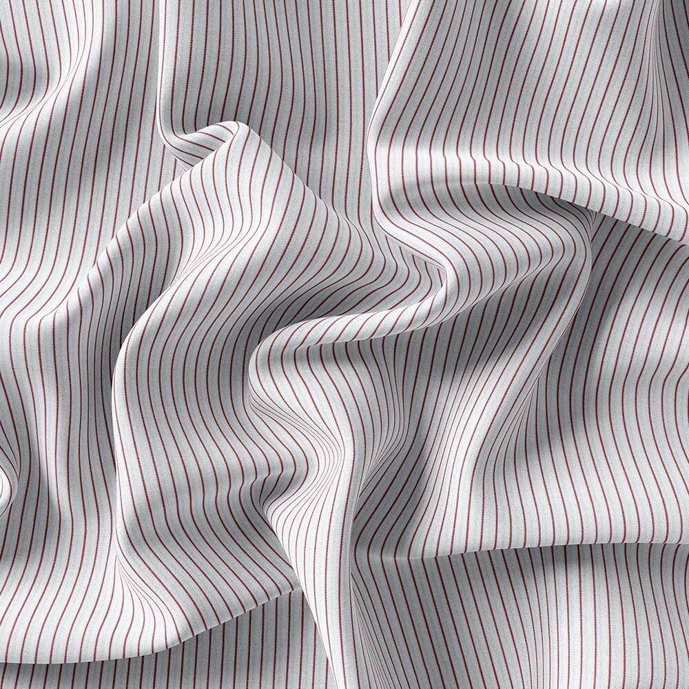 Maroon Narrow Strips Shirt Fabric - Image 4