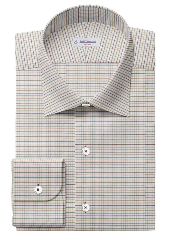 Multi Small Check Self Shirt Fabric 704-284