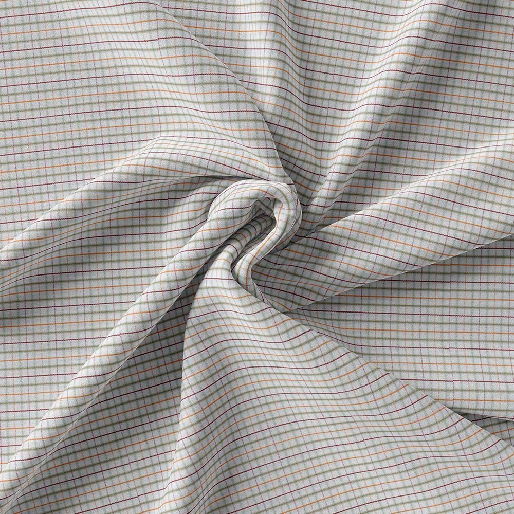 Multi Small Check Self Shirt Fabric 704-284 - Image 3