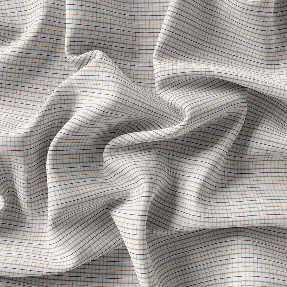 Multi Small Check Self Shirt Fabric 704-284 - Image 4
