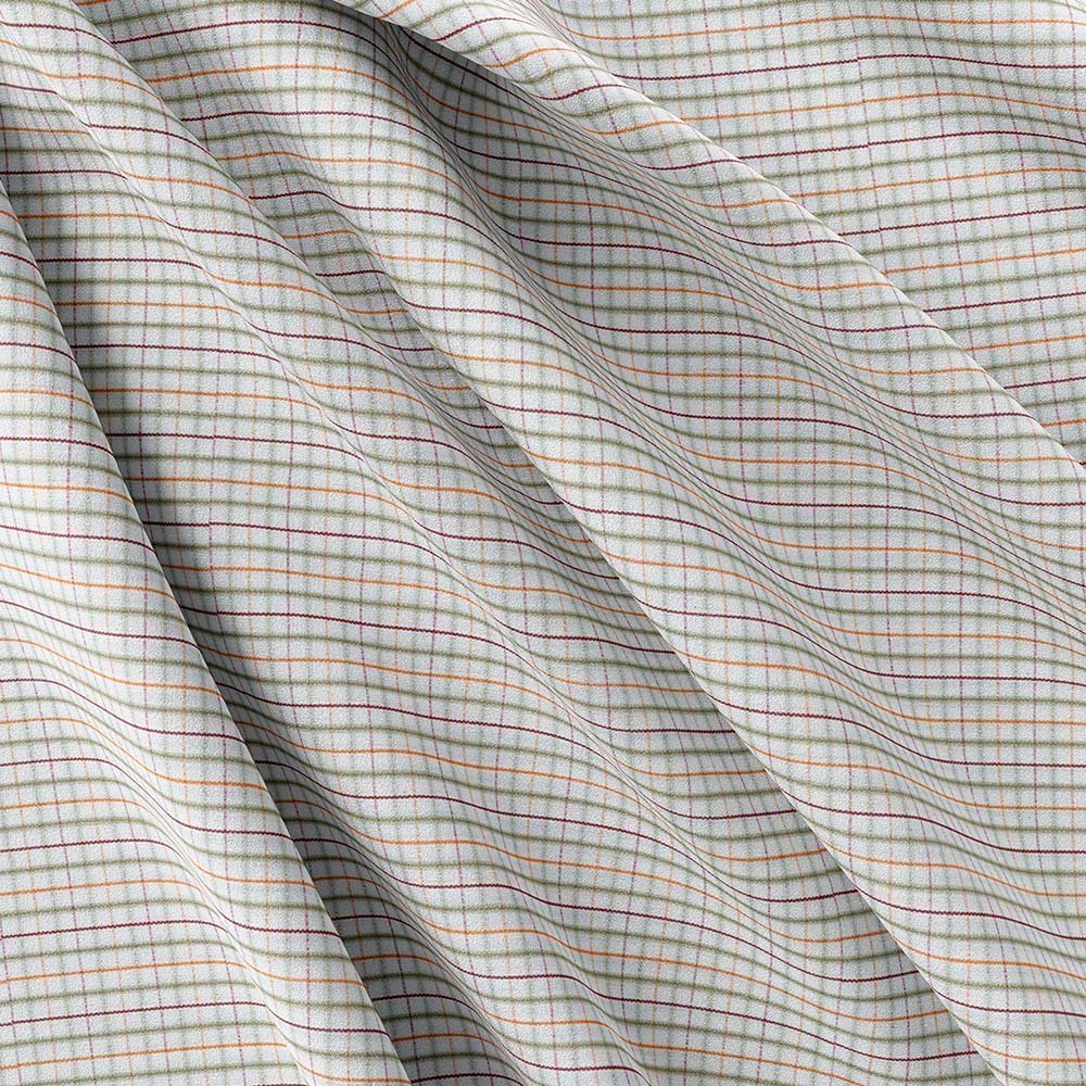 Multi Small Check Self Shirt Fabric 704-284 - Image 5