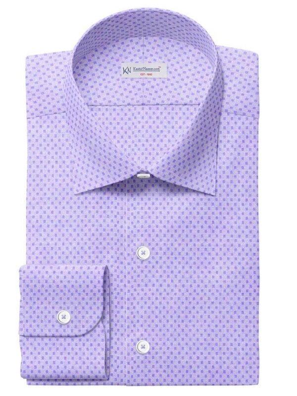 Blue & White Self Shirt 708-137