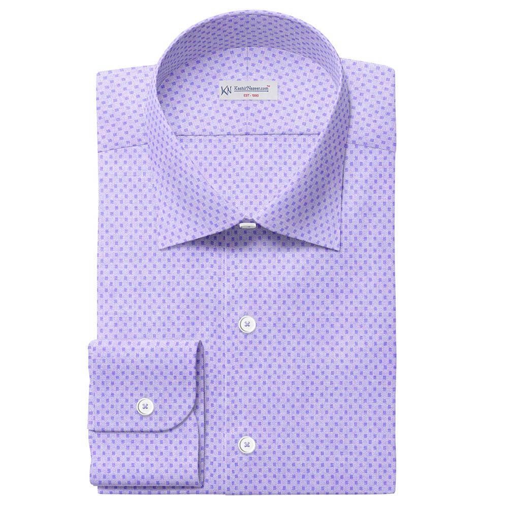 Blue & White Self Shirt 708-137
