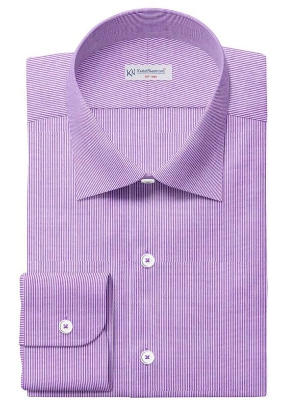 Purple Pin Strips Shirt 708-184