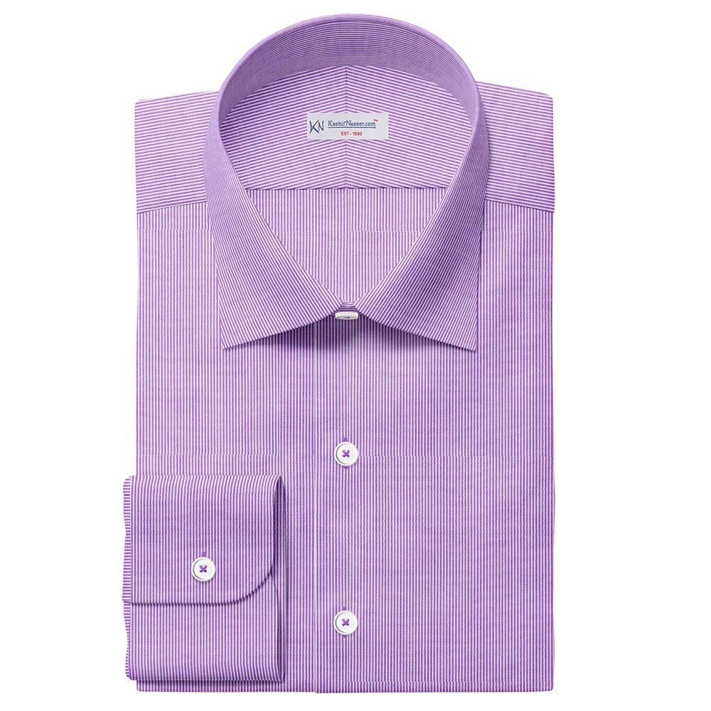 Purple Pin Strips Shirt 708-184