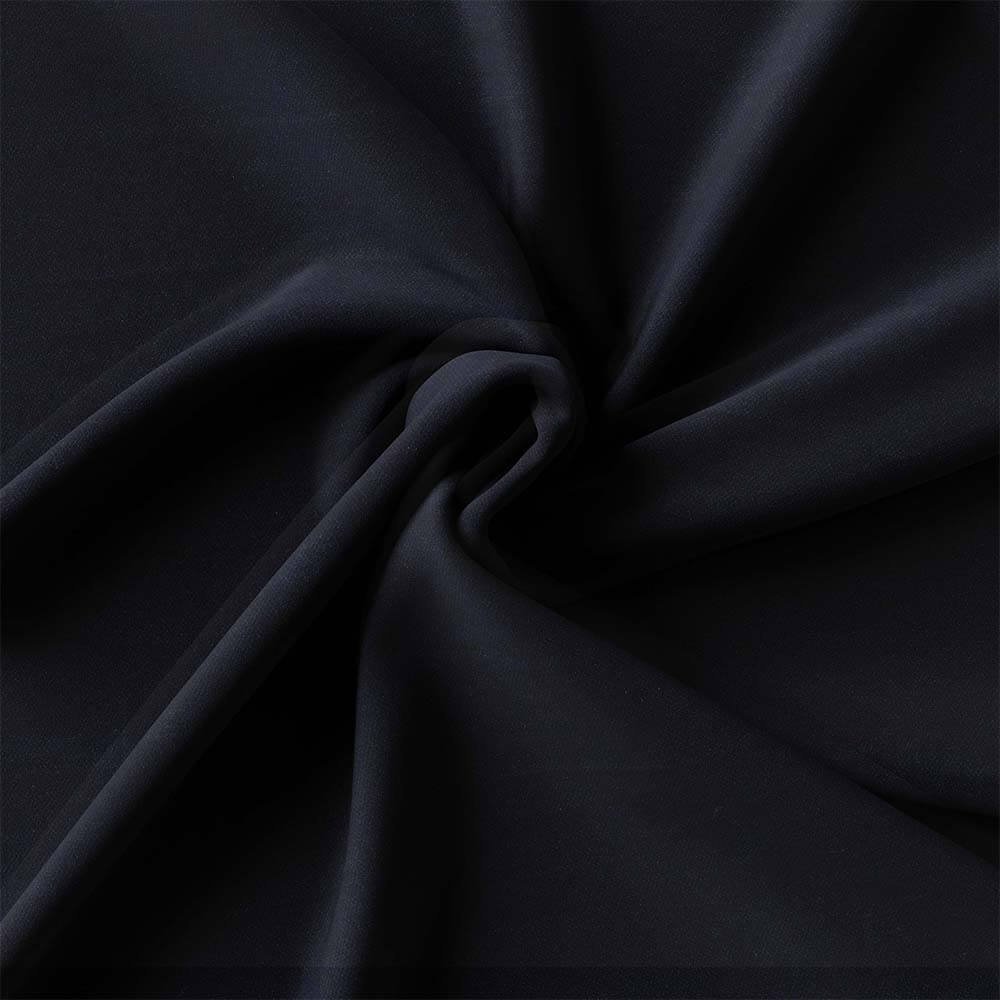 Jet Black Plain Shirt Fabric 750-3AA - Image 2