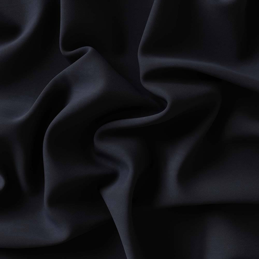 Jet Black Plain Shirt Fabric 750-3AA - Image 3