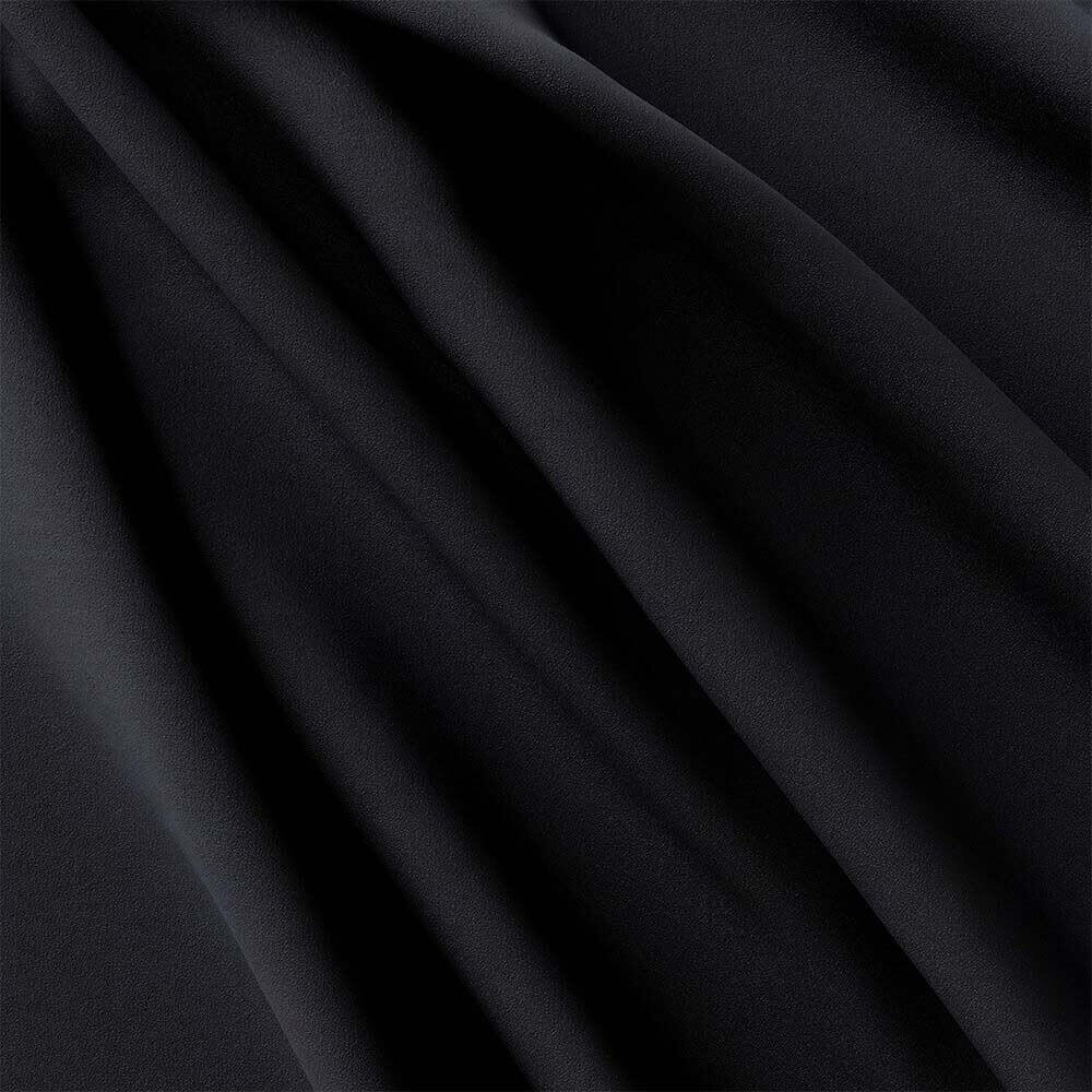 Jet Black Plain Shirt Fabric 750-3AA - Image 4