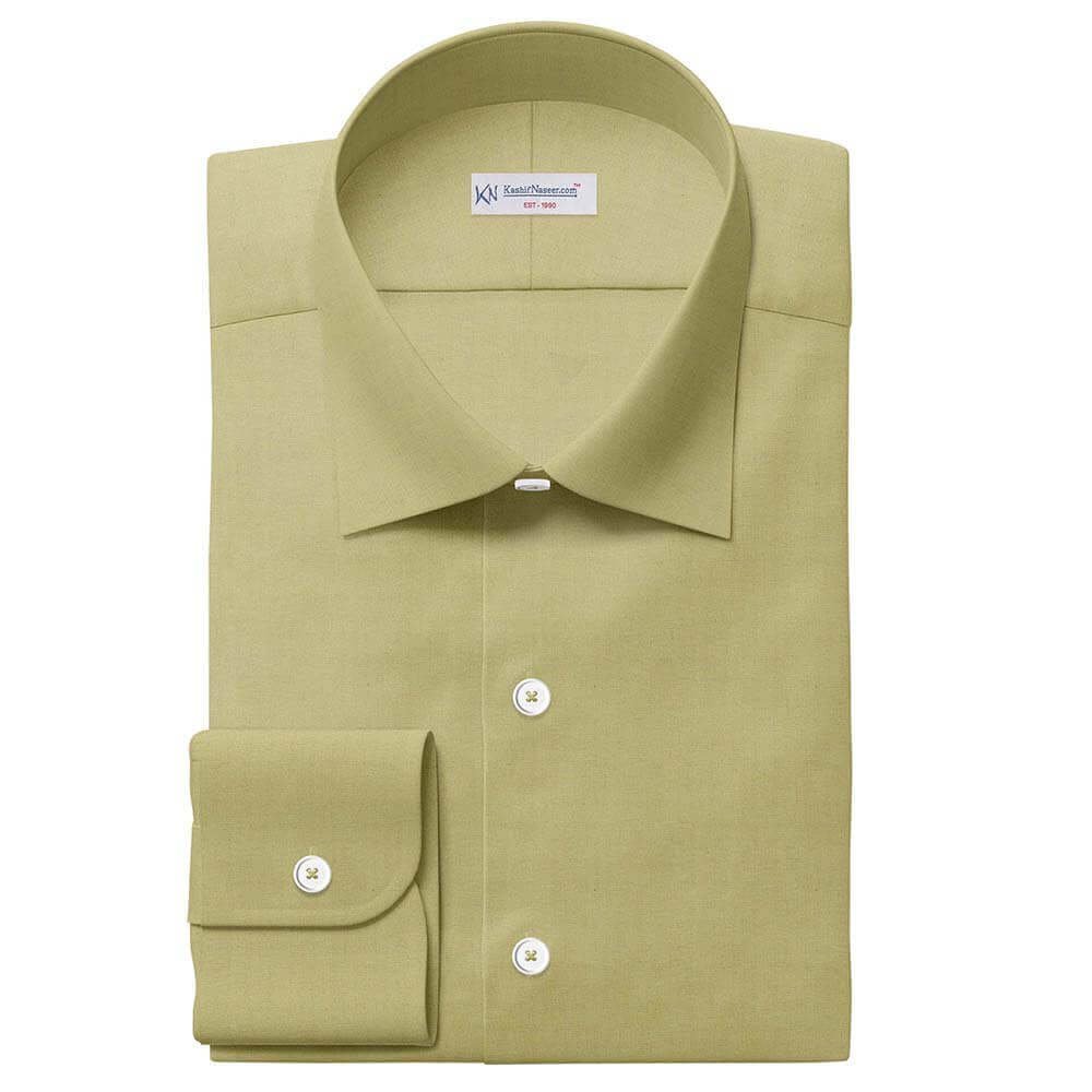 Plain Khaki Pima Cotton Very Soft Dress Shirt Fabrics 708-205