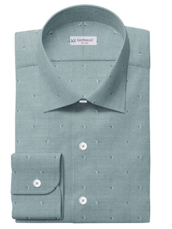 Greenish Self Shirt Fabrics 708-215