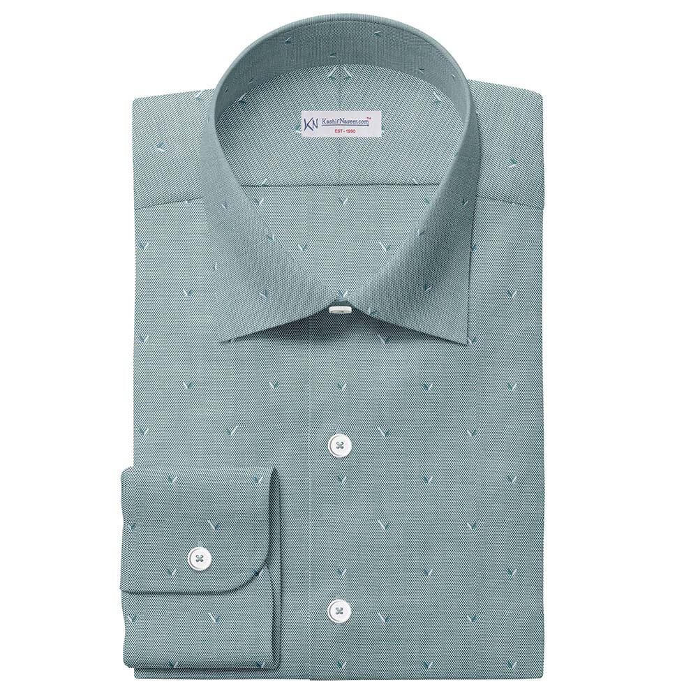 Greenish Self Shirt Fabrics 708-215