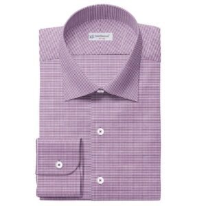Plum & White Shirt Fabrics 708-279