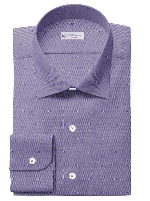 Mid Blue Oxford Self Shirt 708-82