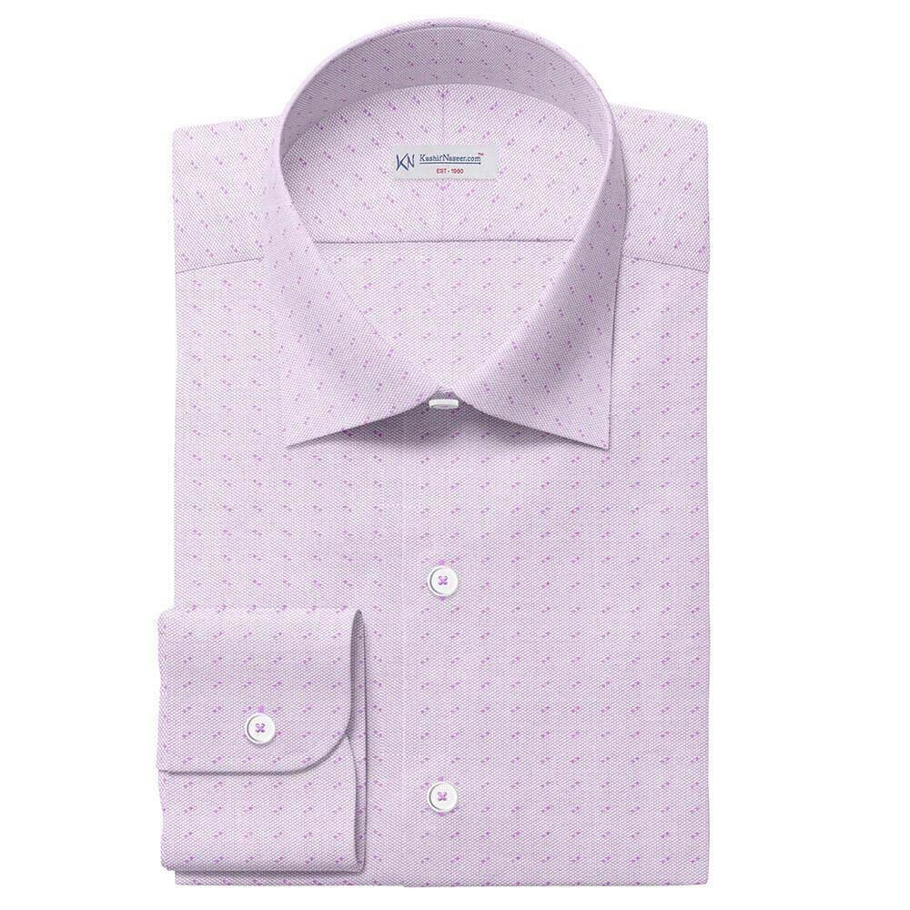 Light Purple Self Design Pima Cotton Dress Shirt Fabrics 709-127
