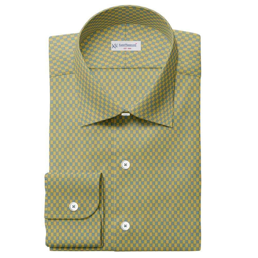 Golden & Ferozi Shirt Fabrics Pima Cotton 100% 709-156