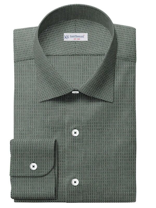 Black & White Casual Soft Cotton Shirt Fabrics 709-176