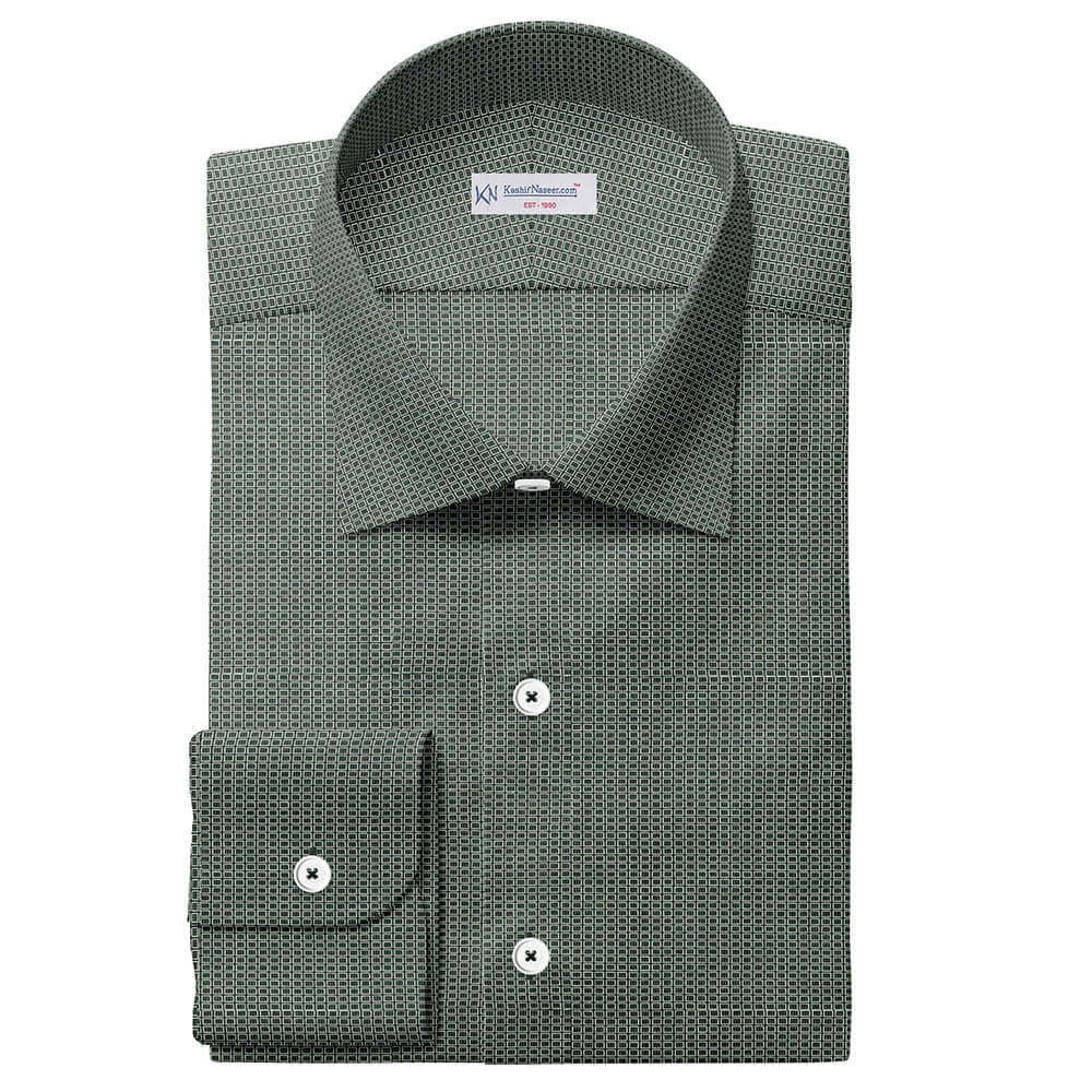 Black & White Casual Soft Cotton Shirt Fabrics 709-176