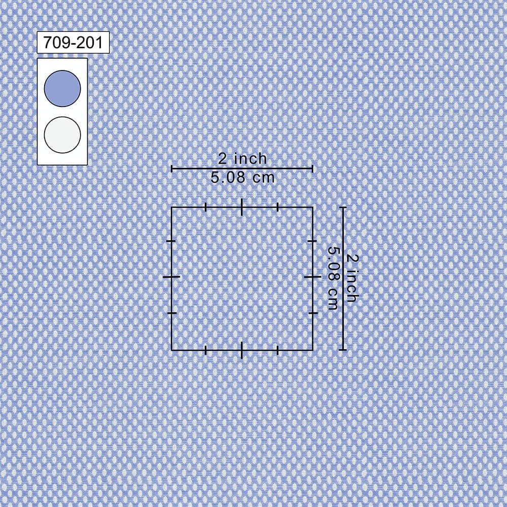 Sky & White Embroided Pima Cotton 100% Shirt Fabrics 709-201 - Image 2