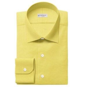 Yellow Self Cotton Shirt Fabrics 709-202
