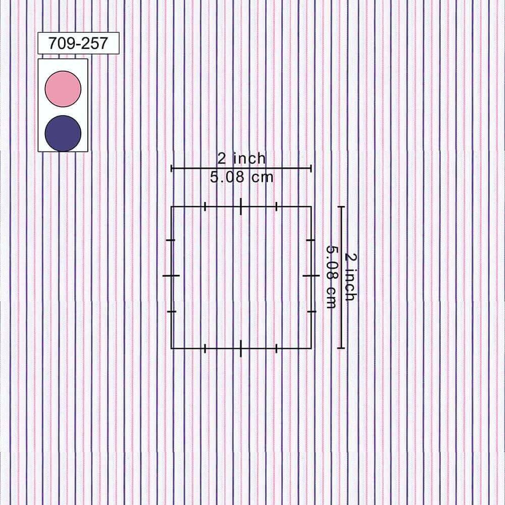 Blue & Pink Pin Strips Pima Cotton Shirt Fabrics 709-257 - Image 2