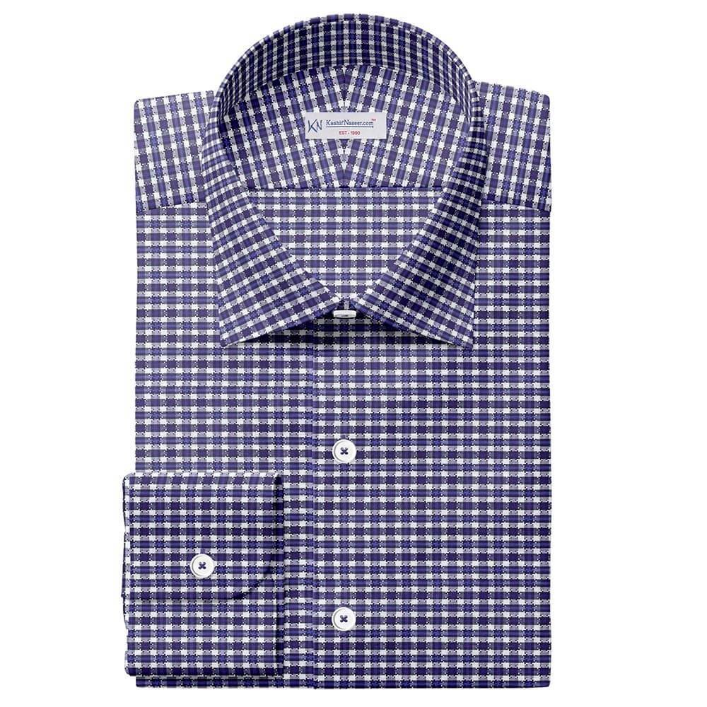 Blue & White Shirt Fabrics 709-38