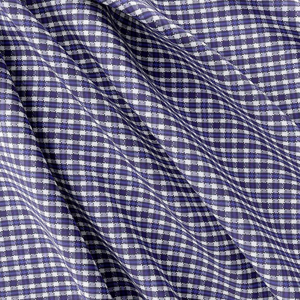 Blue & White Shirt Fabrics 709-38 - Image 5