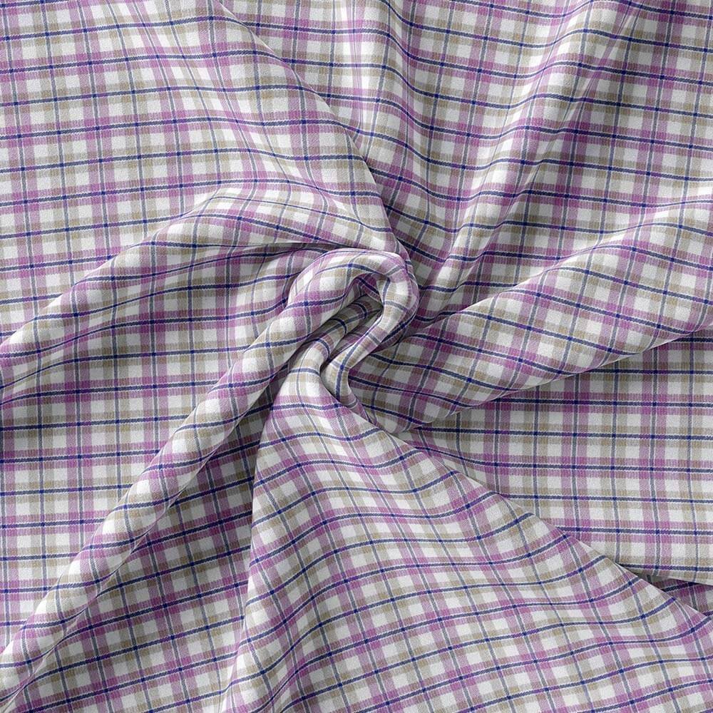 Purple, Blue, Skin & White Shirt Fabrics 709-41 - Image 3